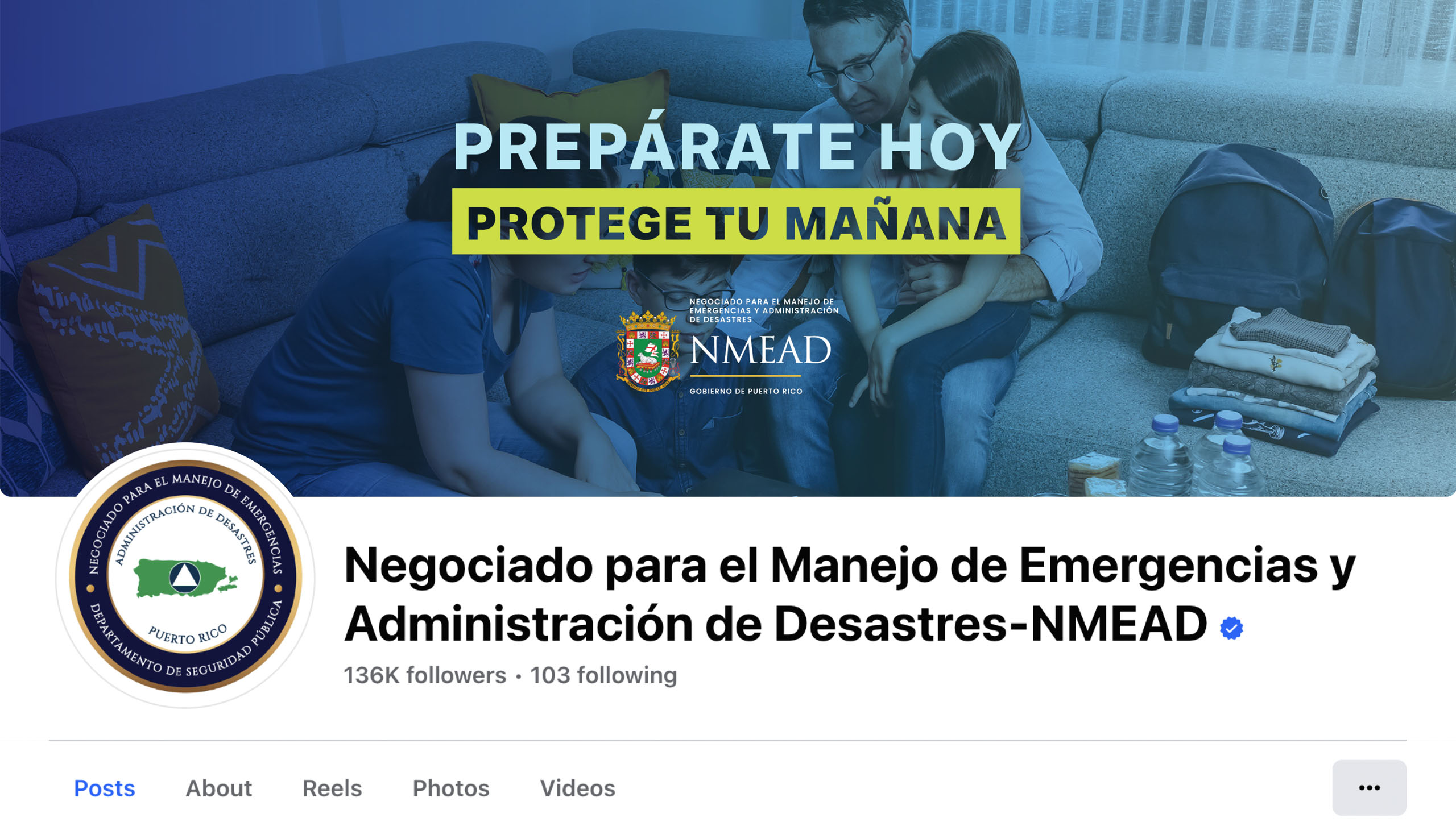 NMEAD página de Facebook